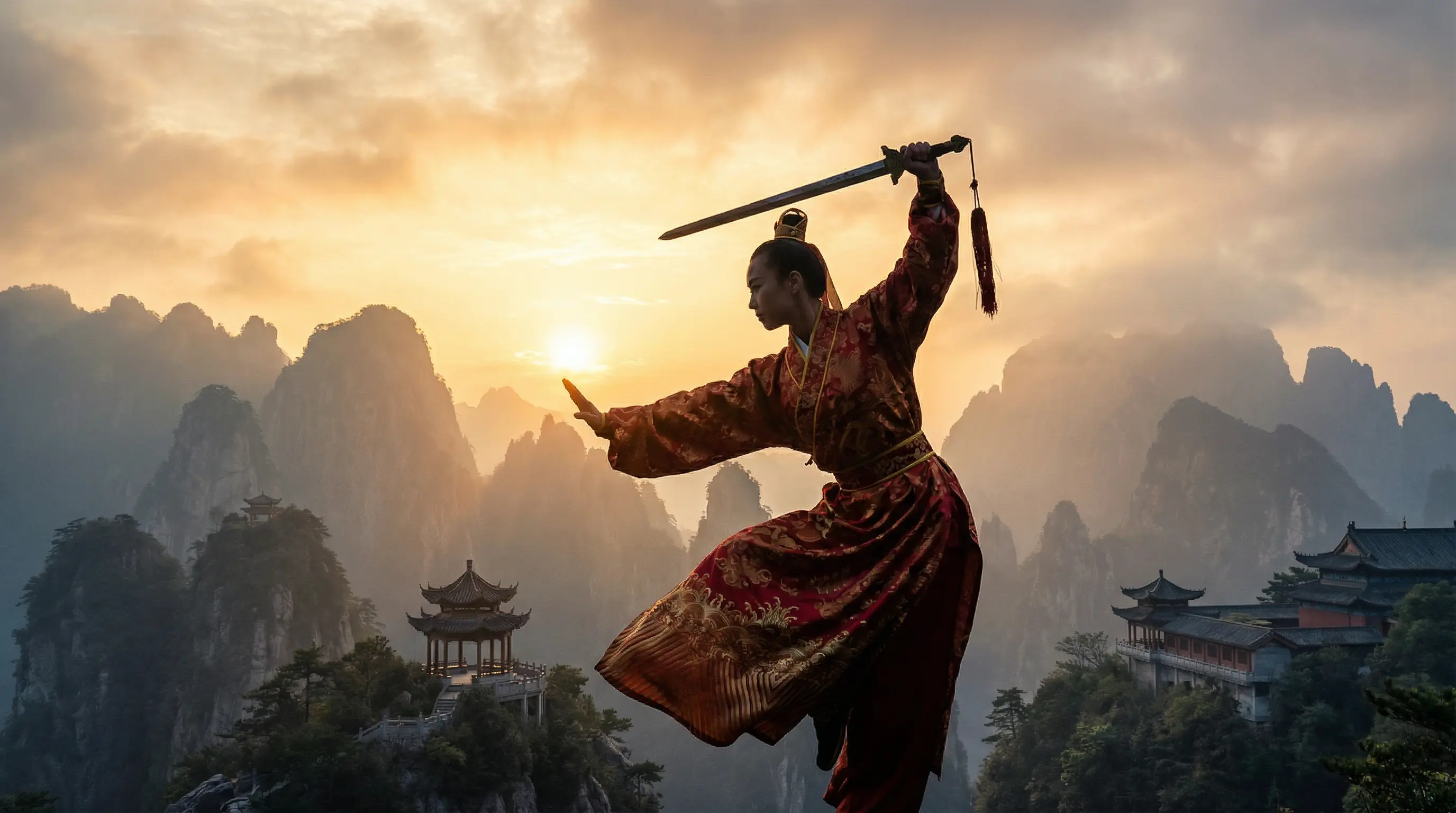 射雕英雄传古天乐 武术表演视频封面